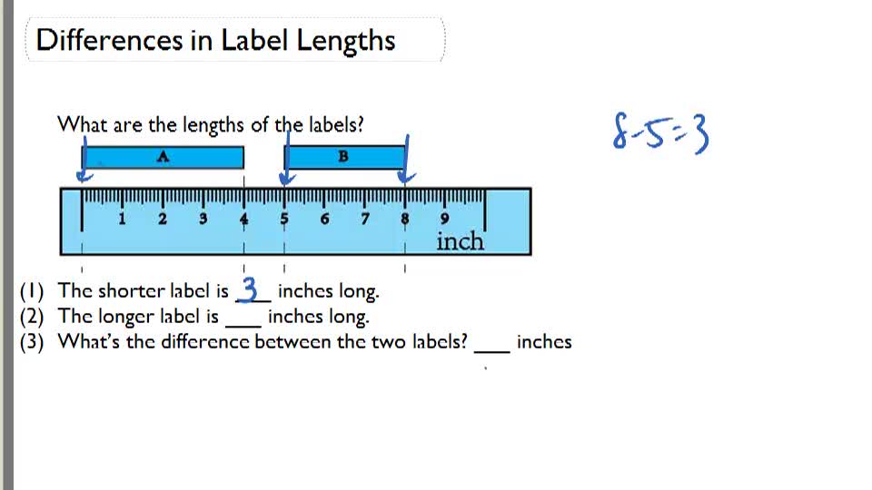 Differences in Label Lengths (English Units) ( Video ) Measurement