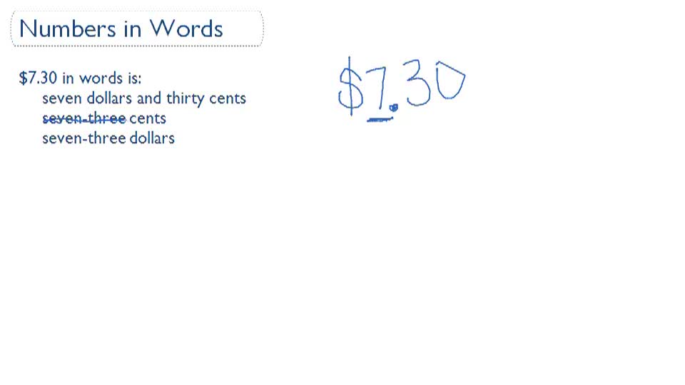 Converting Item Costs from Numerals to Words ( Video ) | Measurement ...