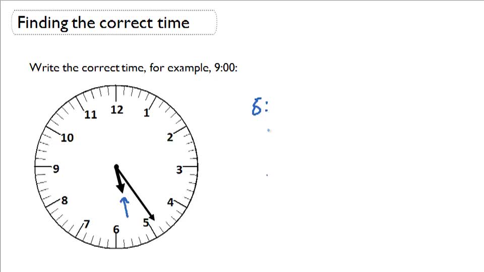 Telling Time in 1minute Intervals ( Video ) Measurement CK12