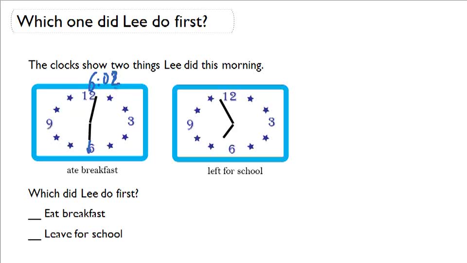 Comparing Two Clocks to Determine Which One is Earlier or Later ( Video ...