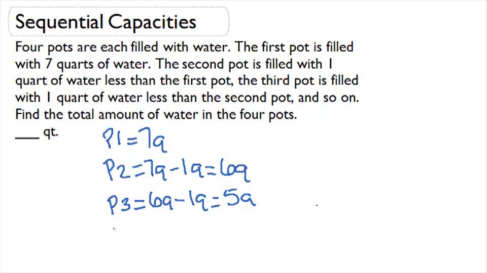 Addition of Sequential Capacities - Word Problems ( Video ...