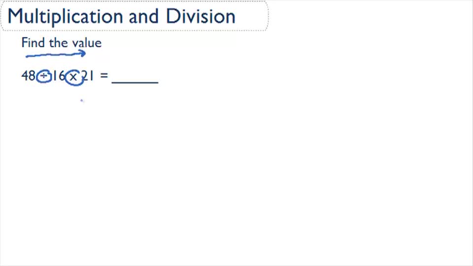 Multiplying and Dividing