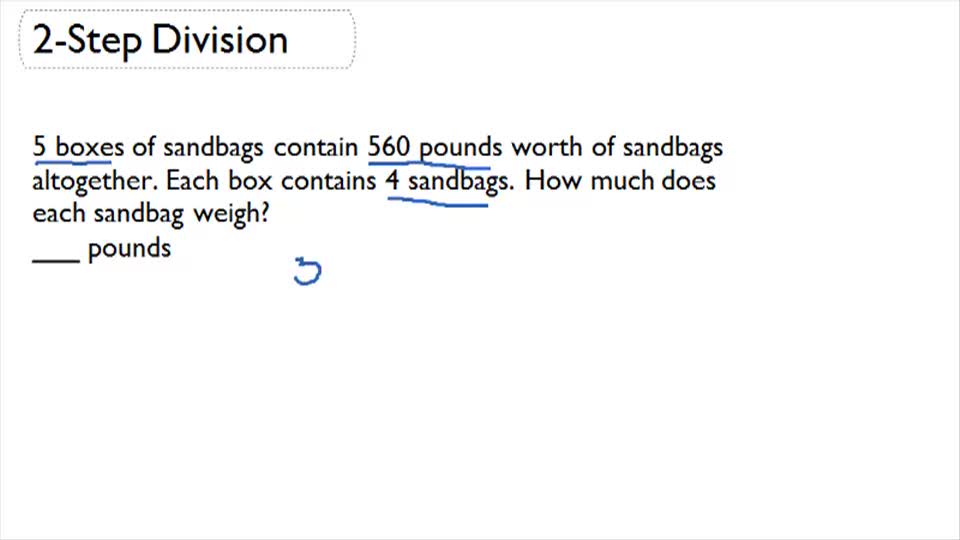 1 - 2 Step Word Problems I - Example 3 ( Video ) | Algebra | CK-12 ...