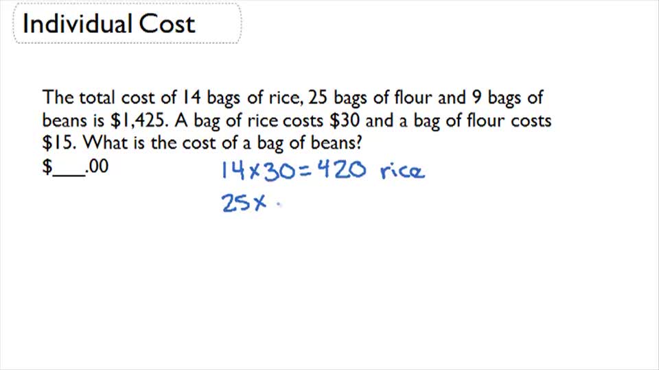 Multi step multi operation word problems example 2 video