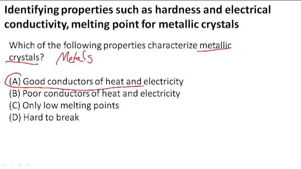 Metallic Crystals Example 2 ( Video ) Chemistry CK12 Foundation
