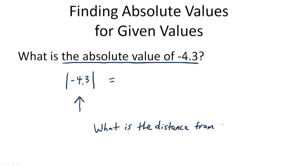 Opposites and Absolute Values ( Video ) | Algebra | CK-12 Foundation
