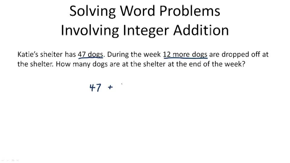 Solving Addition Word Problems - Example 1 ( Video ) | Algebra | CK-12 ...