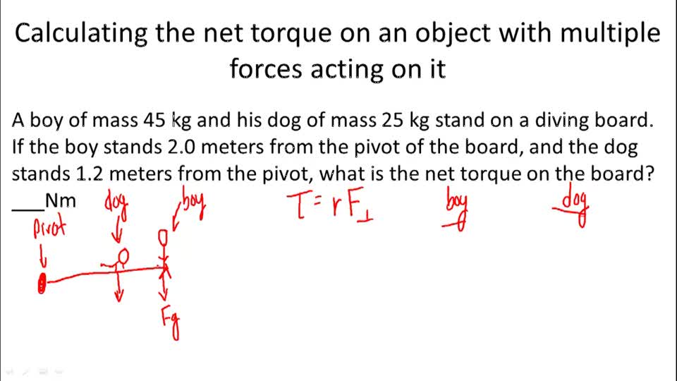 Torque - Example 2 ( Video ) | Physics | CK-12 Foundation