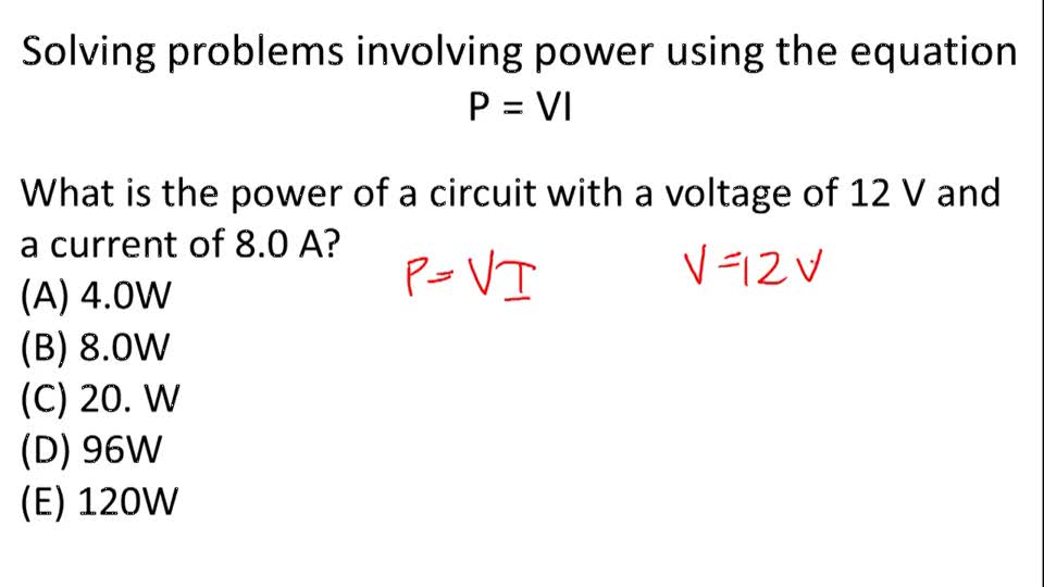 Power (Electromagnetism) - Example 1 ( Video ) | Physics | CK-12 Foundation