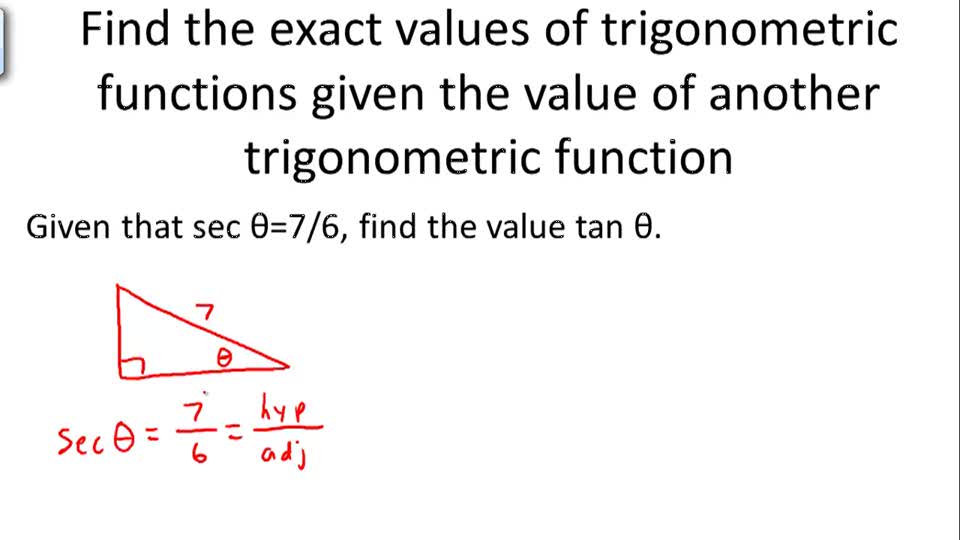 Basic Trigonometric Functions | CK-12 Foundation