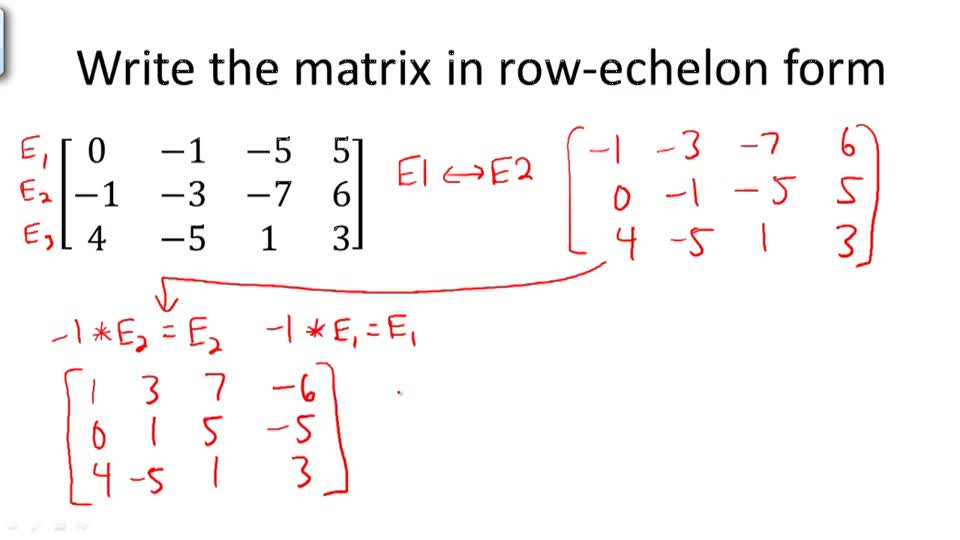 Writing Matrices and Solving Systems - Example 4 ( Video ) | Algebra ...