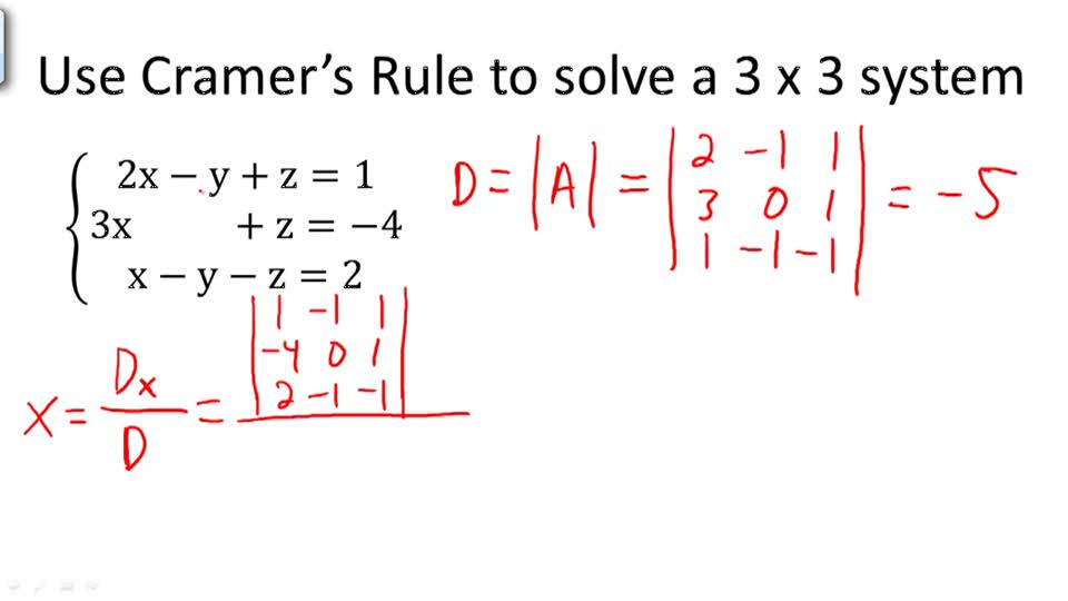 Cramer's Rule CK12 Foundation