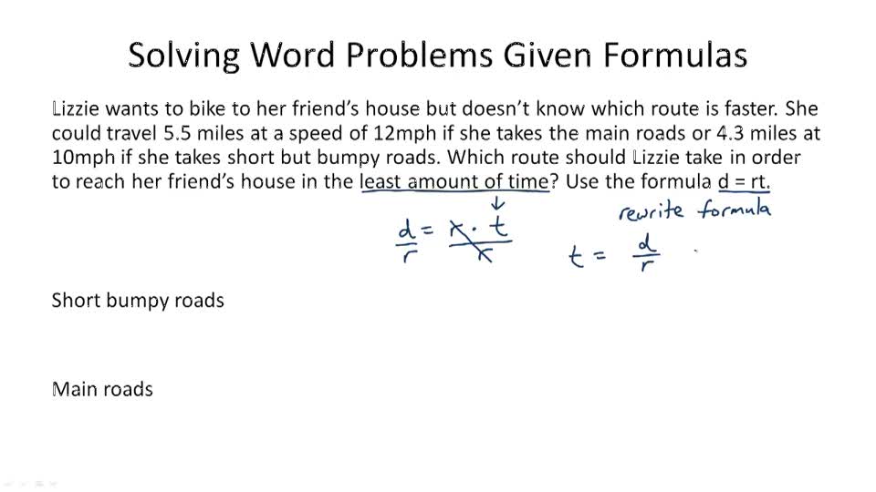 Solving Word Problems Using Strategies and Models - Example 1 ( Video ...