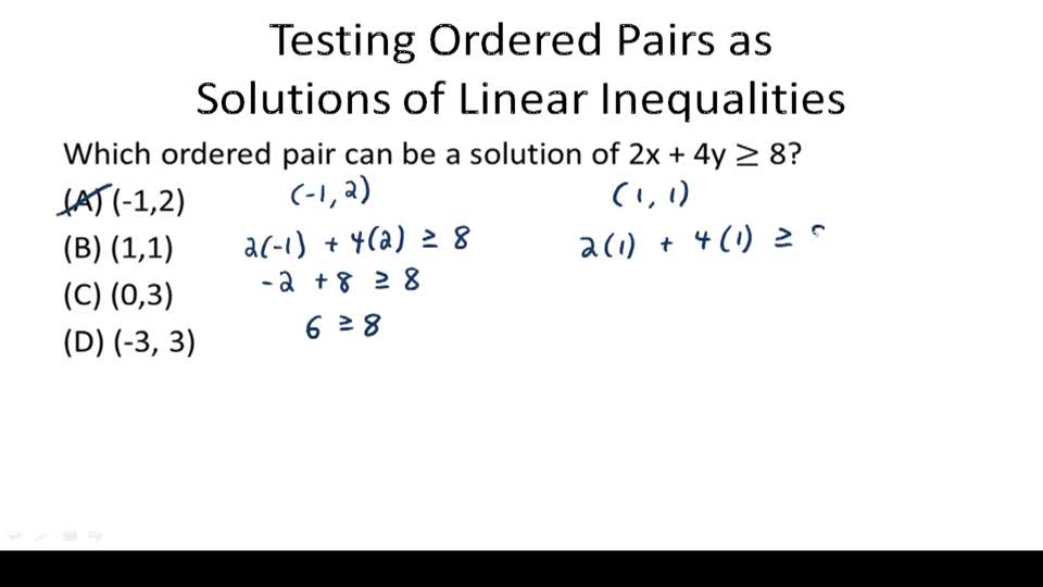 Graphing Linear Inequalities - Example 1 ( Video ) | Algebra | CK-12 ...