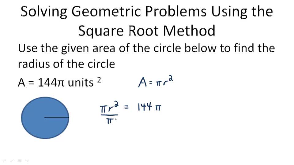Square Root Applications CK12 Foundation