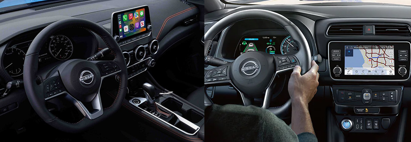 2024 Nissan Sentra vs Nissan Leaf interiorimage