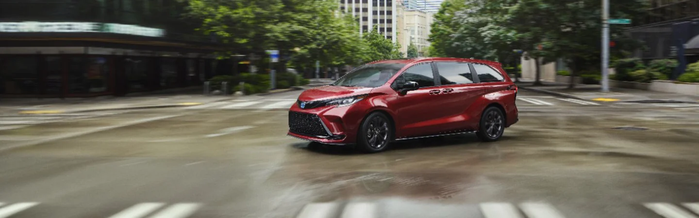 2025 Toyota Sienna Interior color red and side view