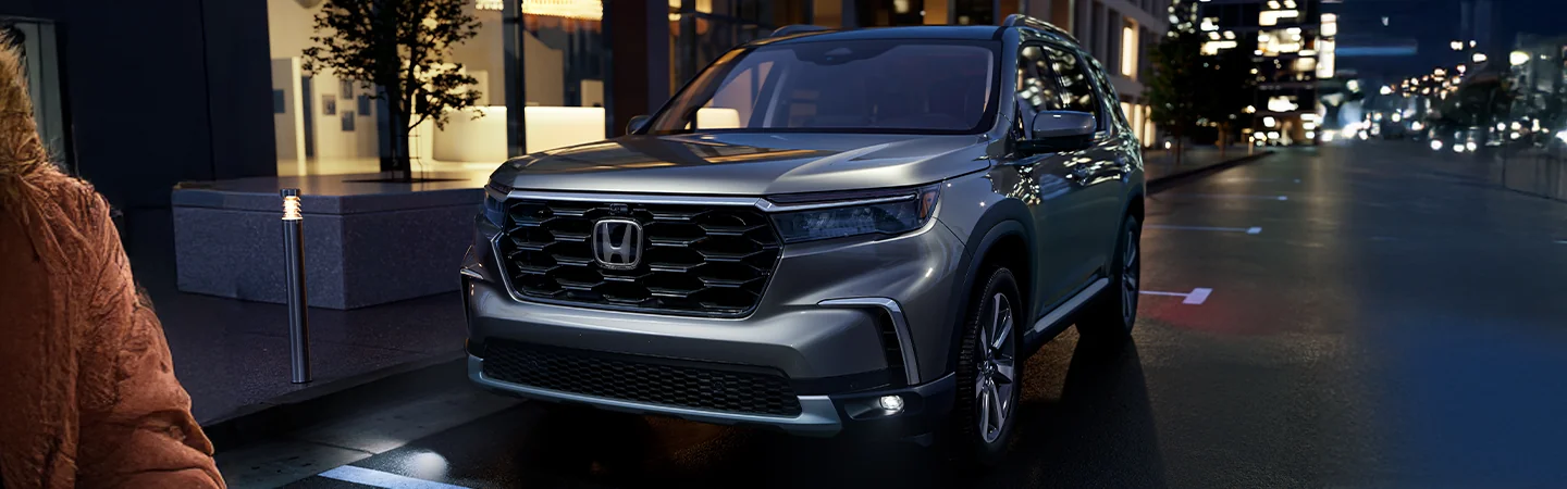 parked 2025 Honda Pilot Sport