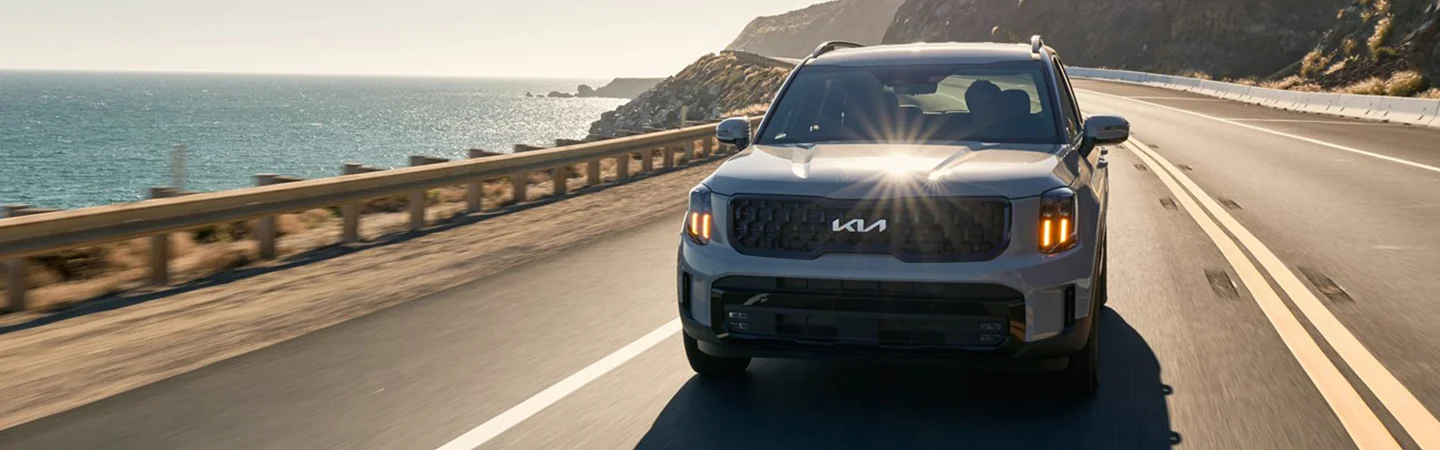 2025 Kia Telluride white front view