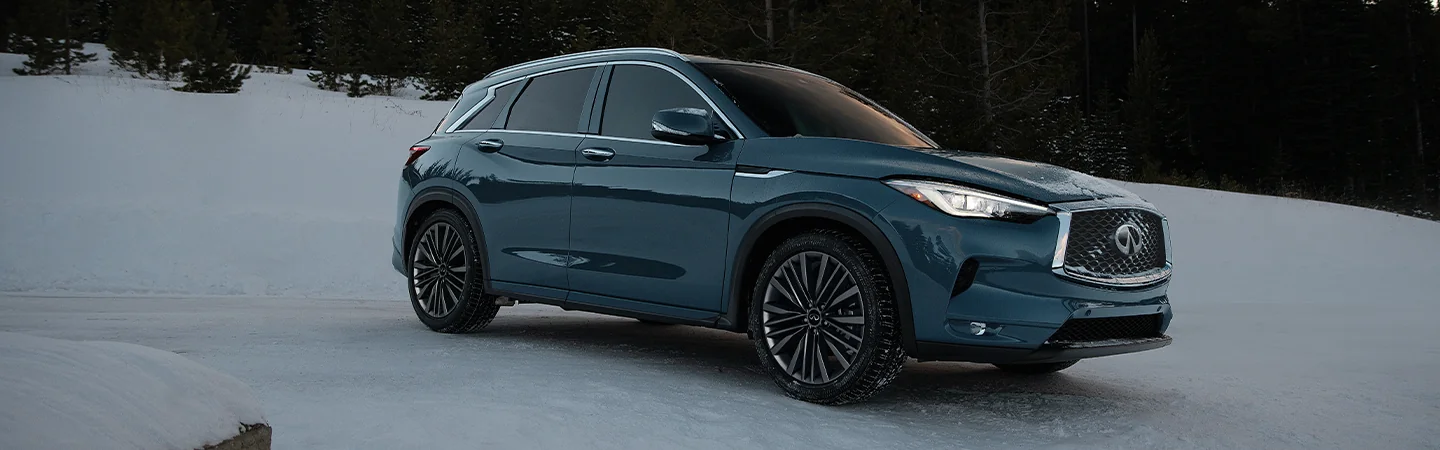 2025 INFINITI QX50 Specs bluecolor sideview