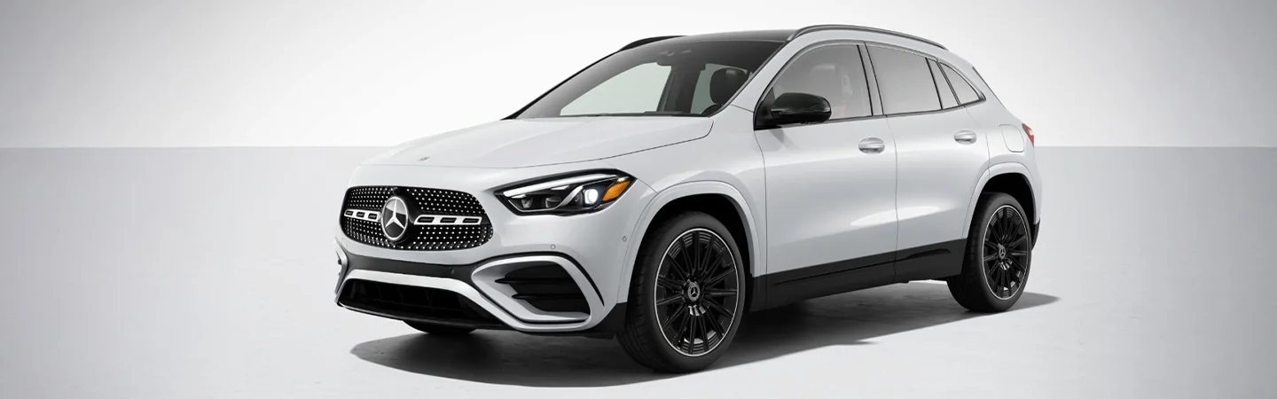 2025 Mercedes-Benz CLA 250 white car with front view
