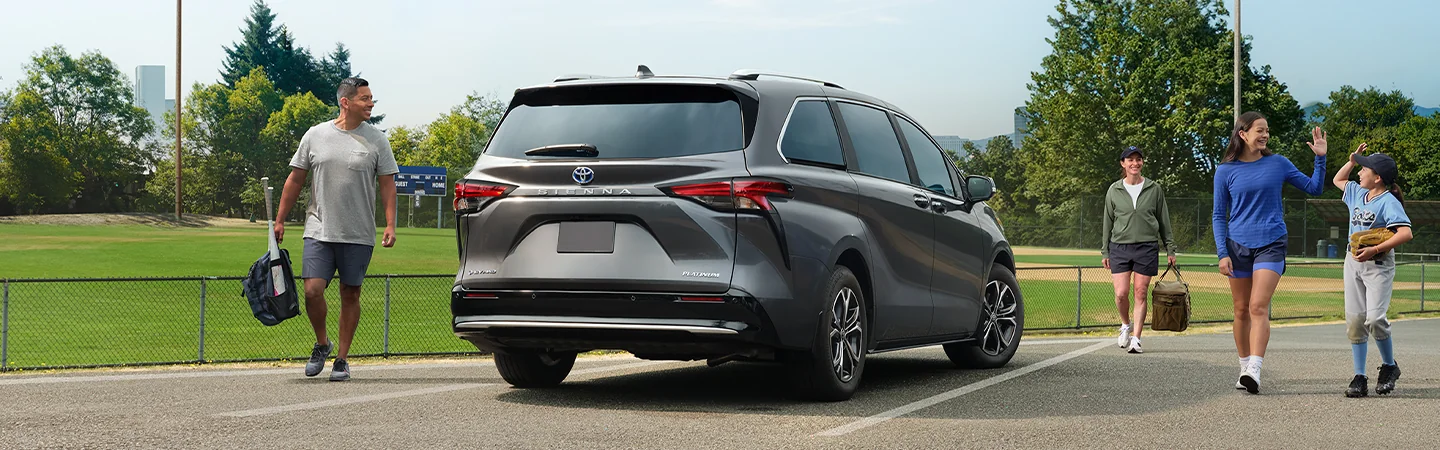 2025 Toyota Sienna Specs gray back view