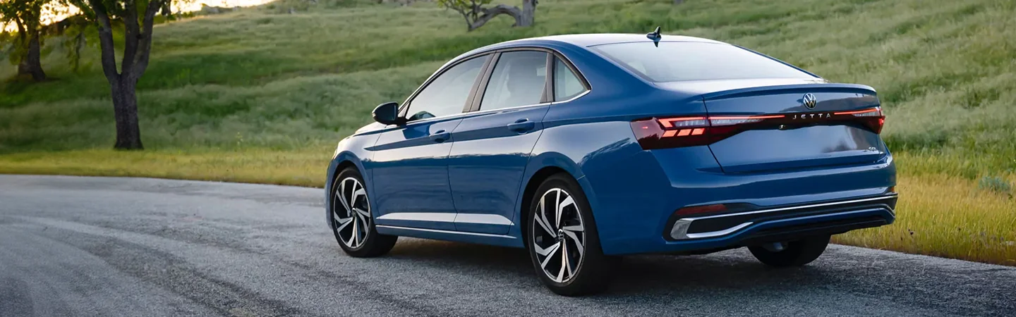 2025 Volkswagen Jetta blue back view