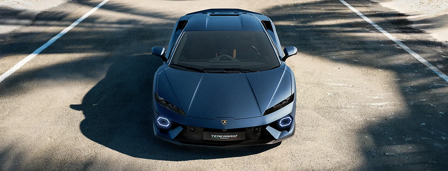 top view of a 2026 Lamborghini Temerario