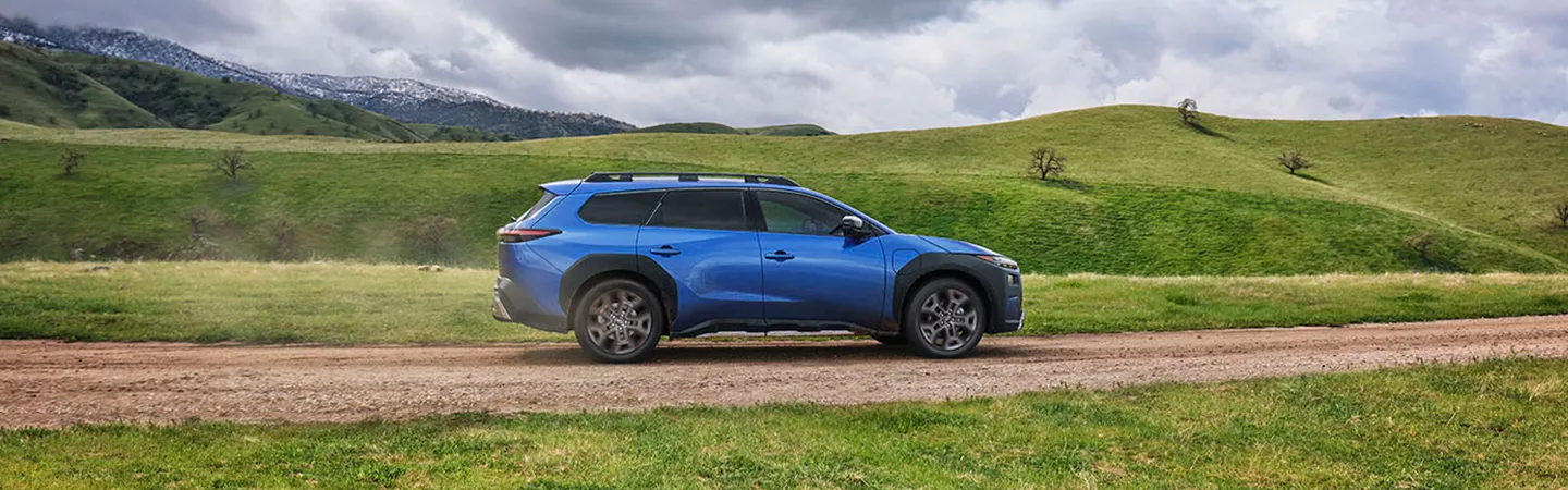 2026 Subaru Trailseeker driving through mountain hills in Tyler, Texas