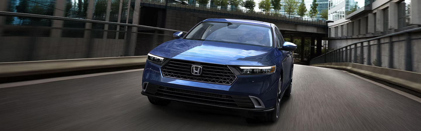 2024 Honda Accord Specs front side in blue