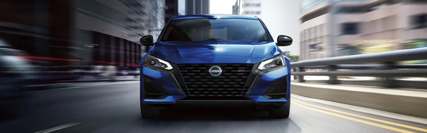 2024 Nissan Altima Dealer blue color frontview
