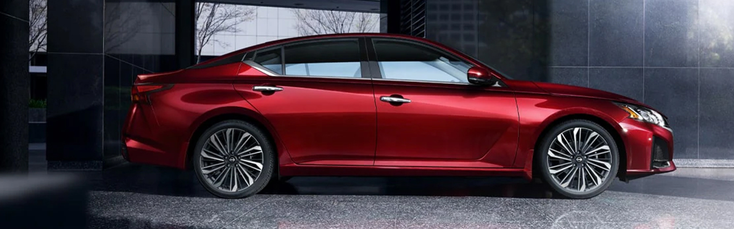 2024 Nissan Altima Dealer red color sideview