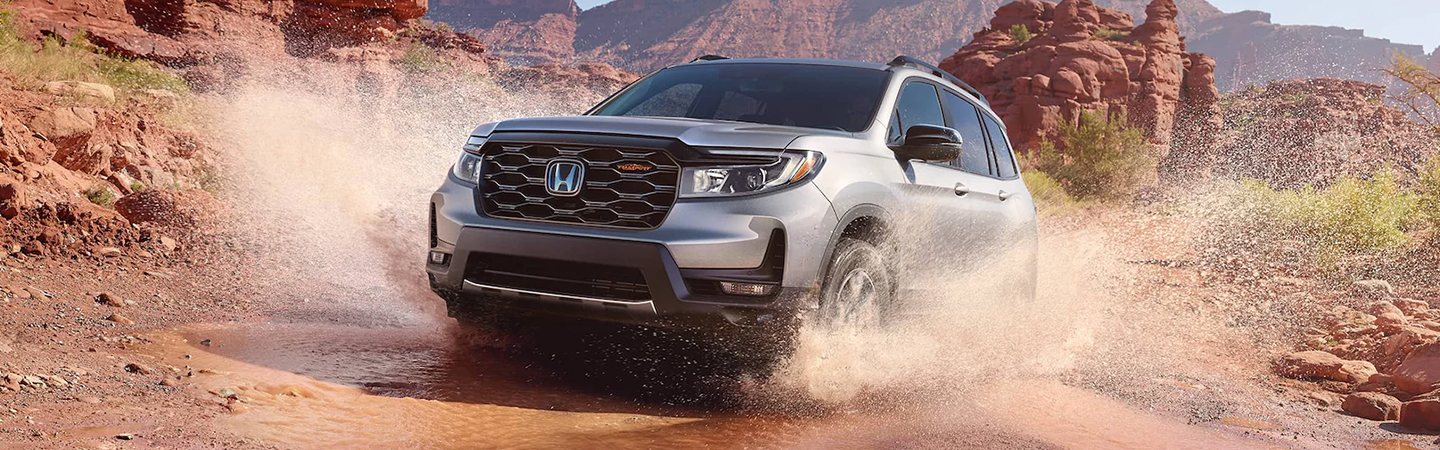 2024 Honda Passport Specs  front side in silver colour