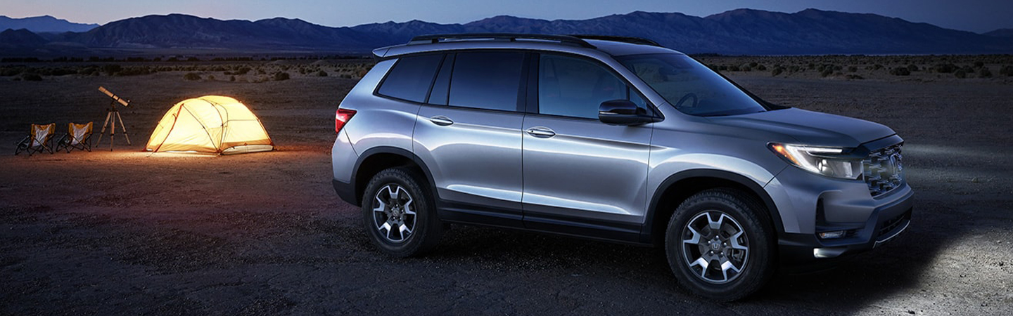 2024 Honda Passport Specs  front side in silver colour