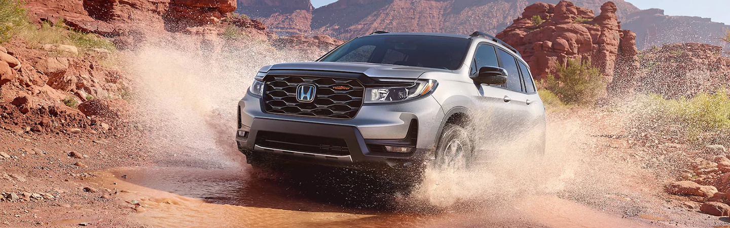 2024 Honda Passport Specs front side in silver