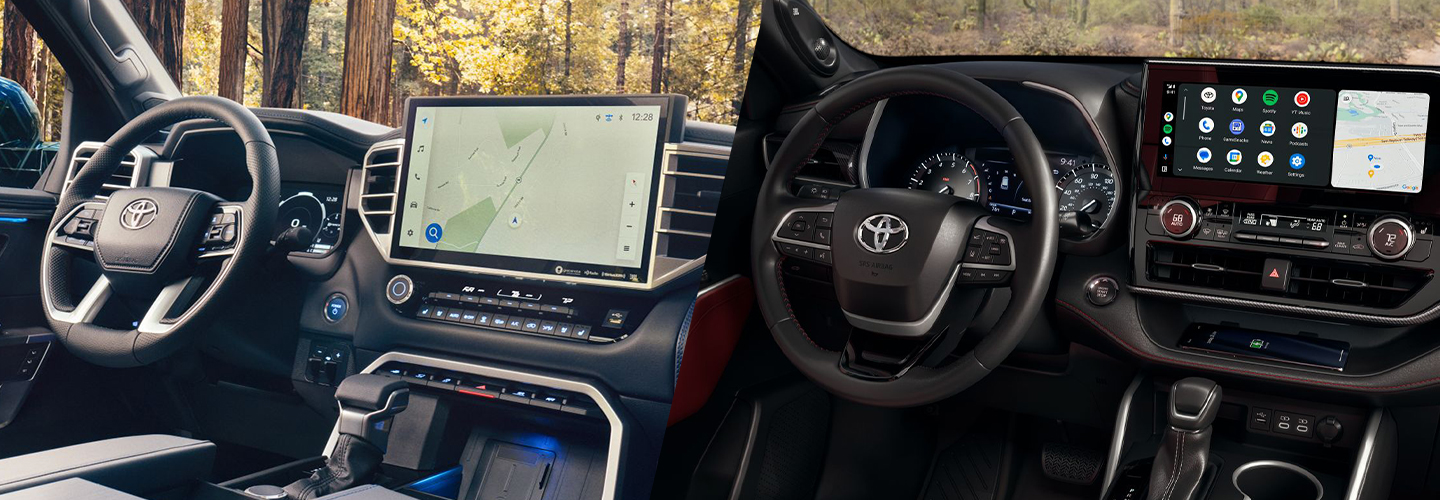 2024 Toyota Sequoia vs 2024 Toyota Highlander interiorimage