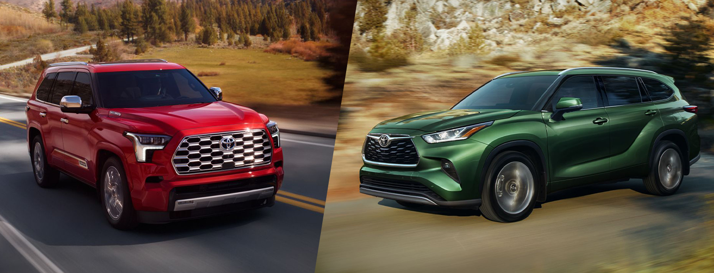 2024 Toyota Sequoia vs 2024 Toyota Highlander | Tracy Toyota