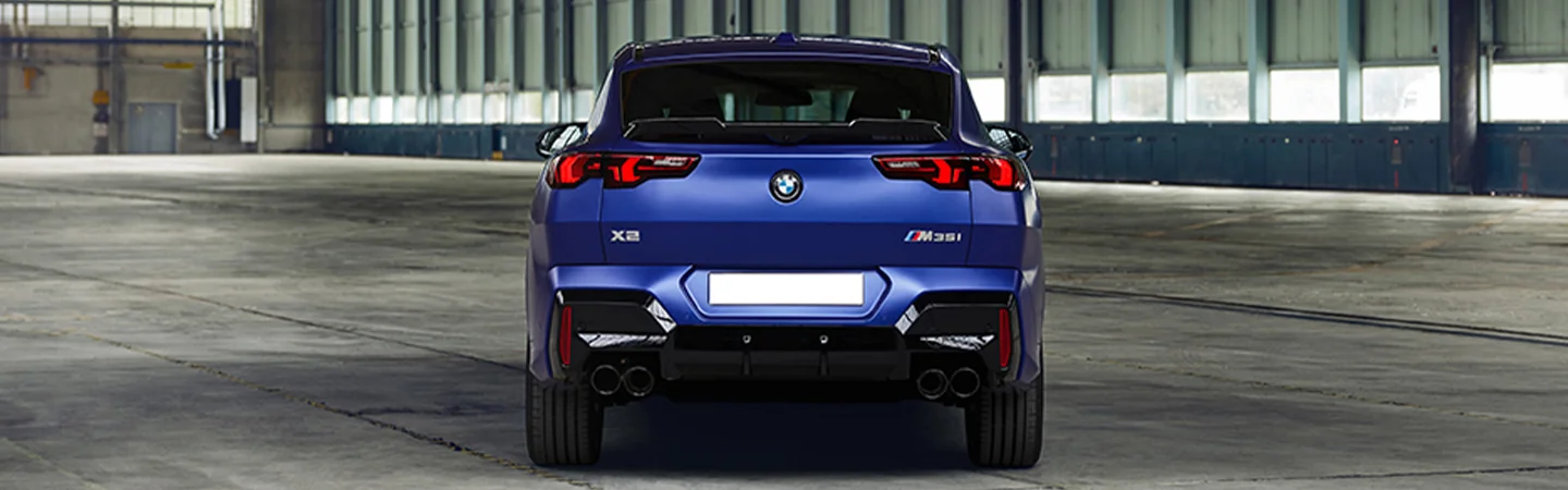 2025 BMW X2 bluecolor backview