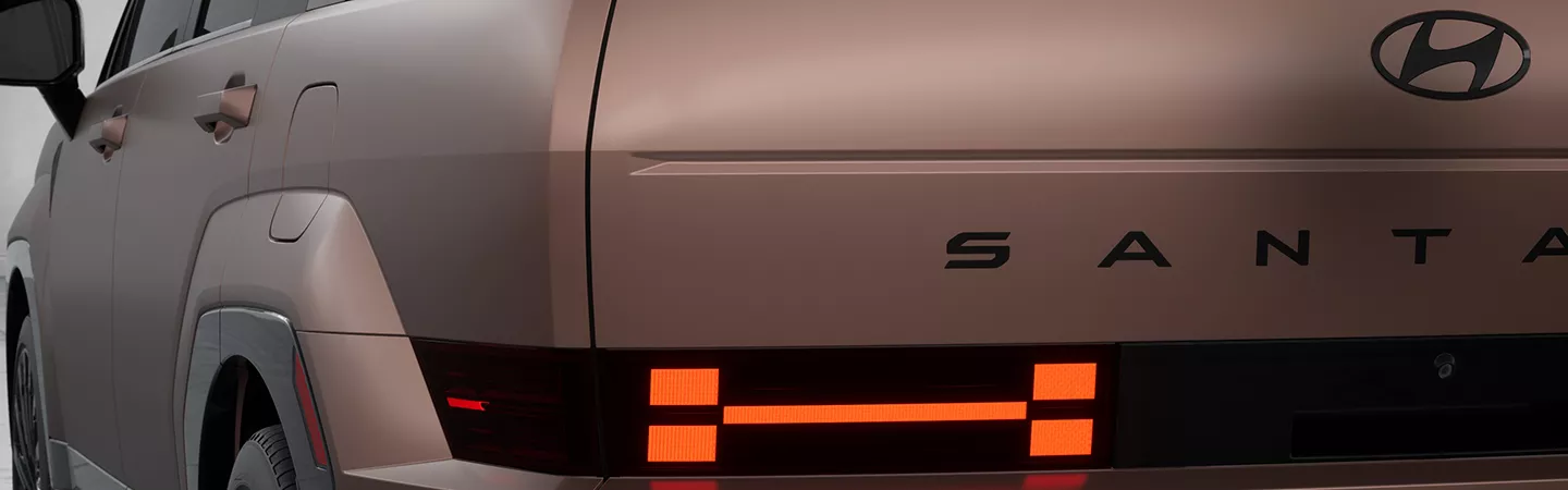 Close up 2026 Hyundai Santa Fe back view