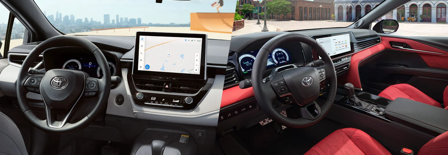 inside dash area