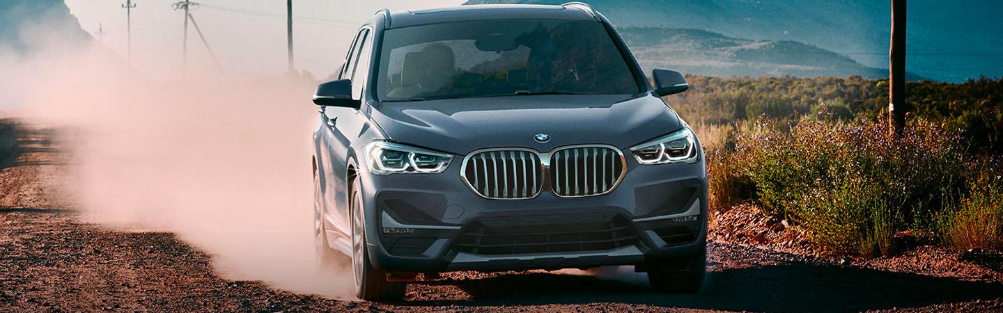 BMW X1 in an offroad trail