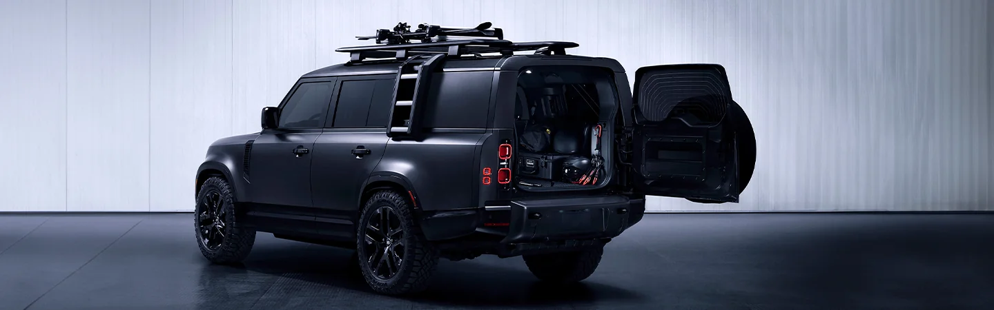 2025 Defender 130 Specs color black and back view