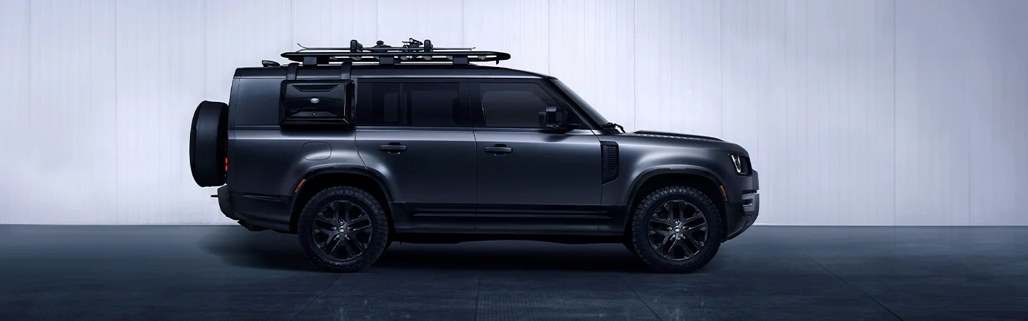 2025 Defender 130 Specs color black and side view