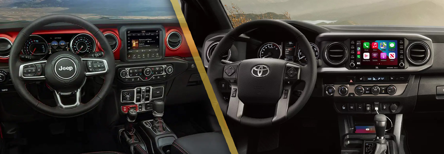 2023 Jeep Gladiator vs. Toyota Tacoma Comparison interiorimage