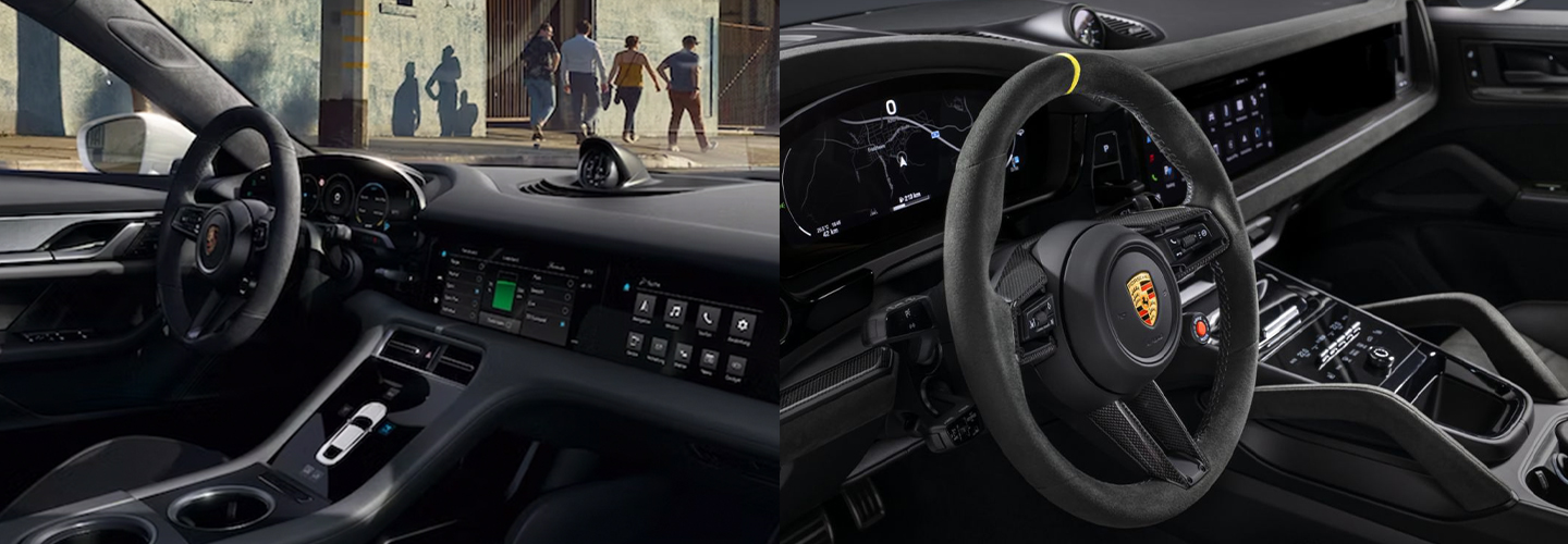 2024 Porsche Taycan vs 2024 Porsche Cayenne interiorimage