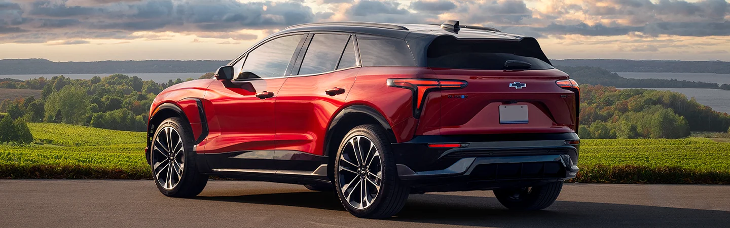 2025 Chevrolet Blazer Specs color red and back view