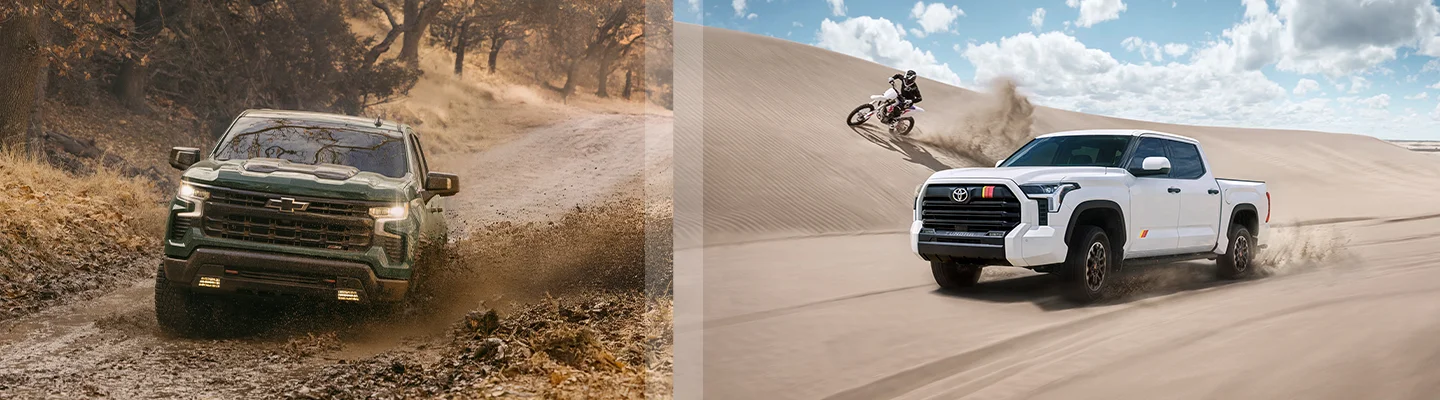 Three Chevy Silverado 1500s side by side