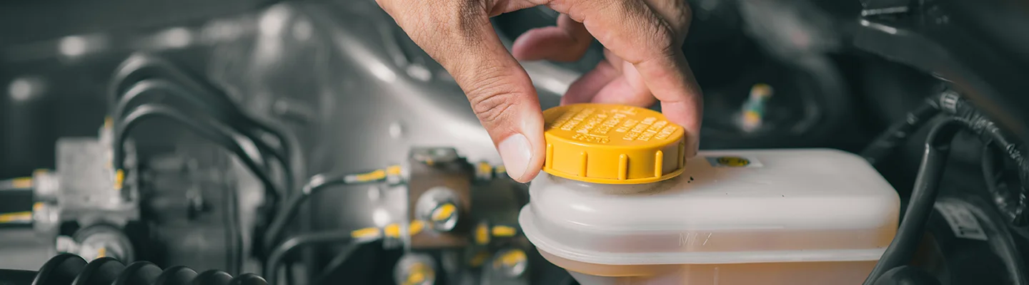 checking brake fluid