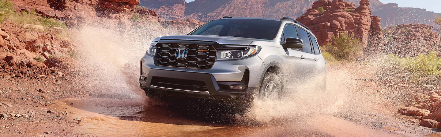 2024 Honda Passport Specs silver color front view