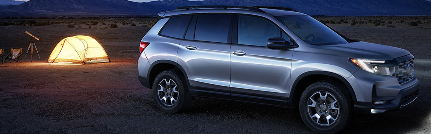 2024 Honda Passport Specs silver color side view